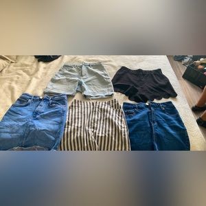 Bundle of skirts and shorts